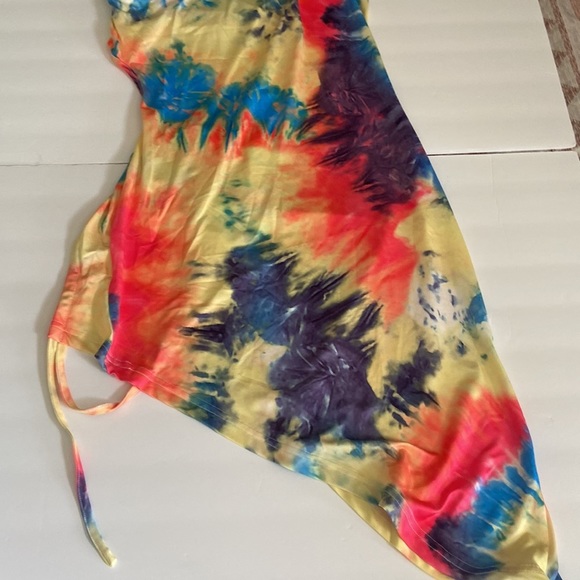One shoulder tie dye beach dress - Picture 2 of 12